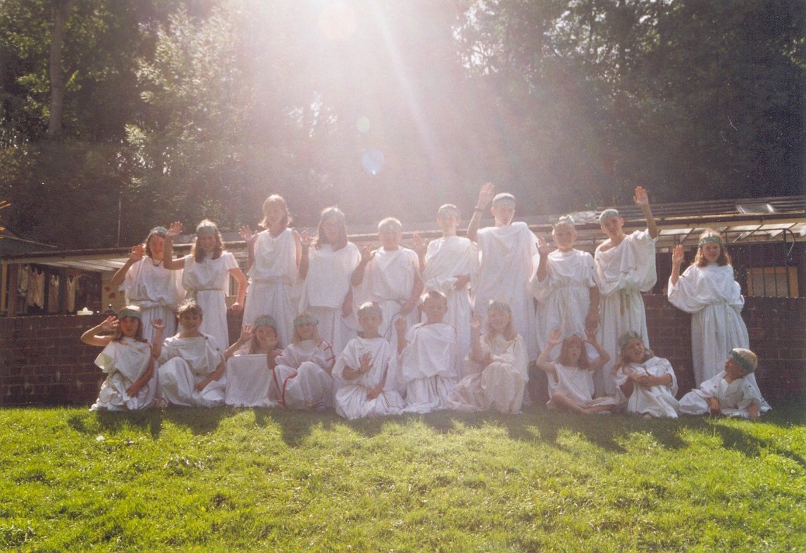 Group dressed in Greek Costume